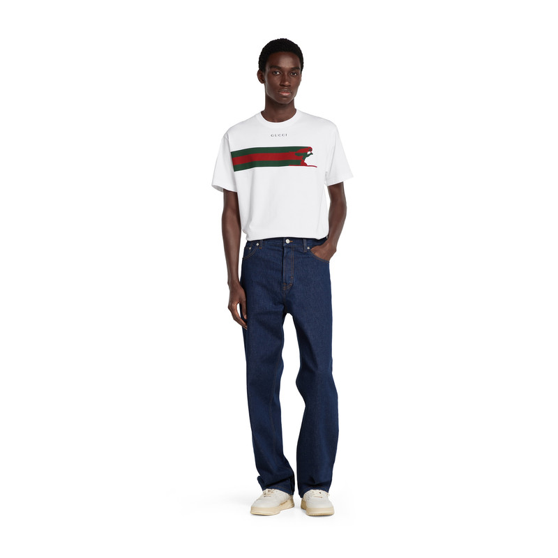 GUCCI Cotton jersey T-shirt with print outlook