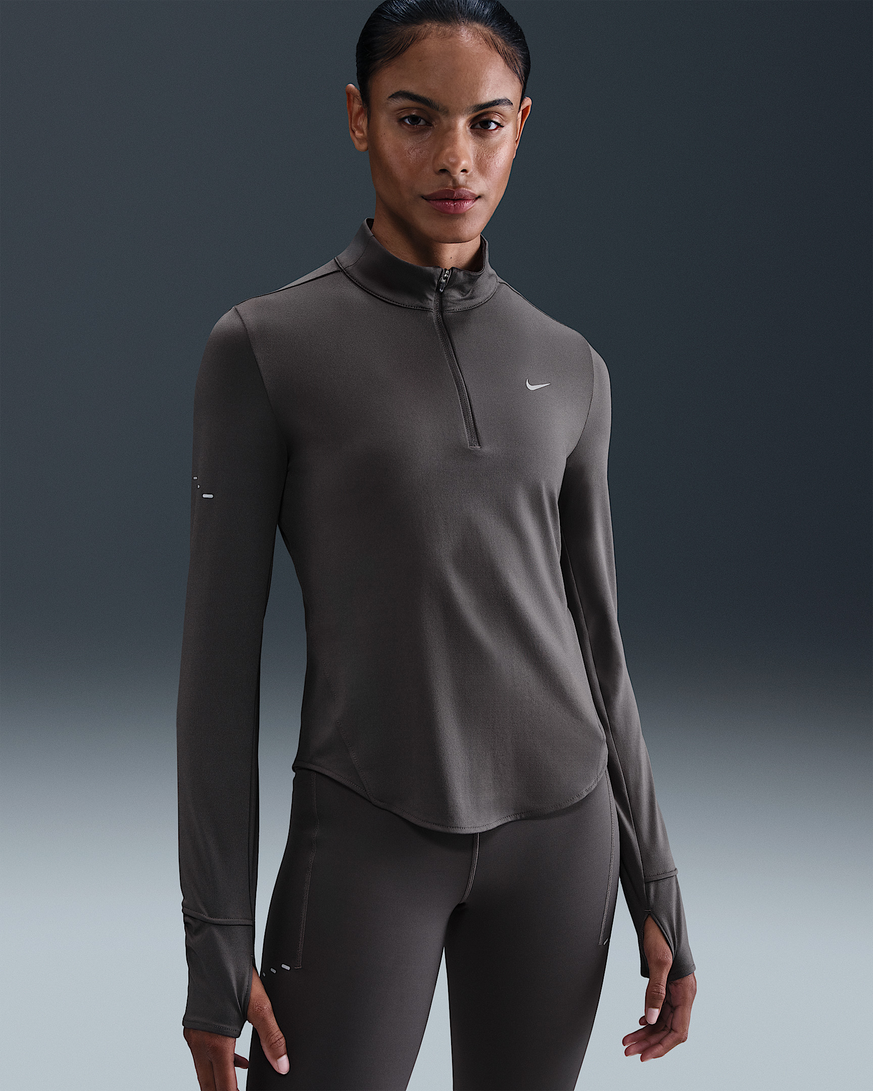 Nike Swift Women's Dri-FIT UV 1/4-Zip Running Top - 1