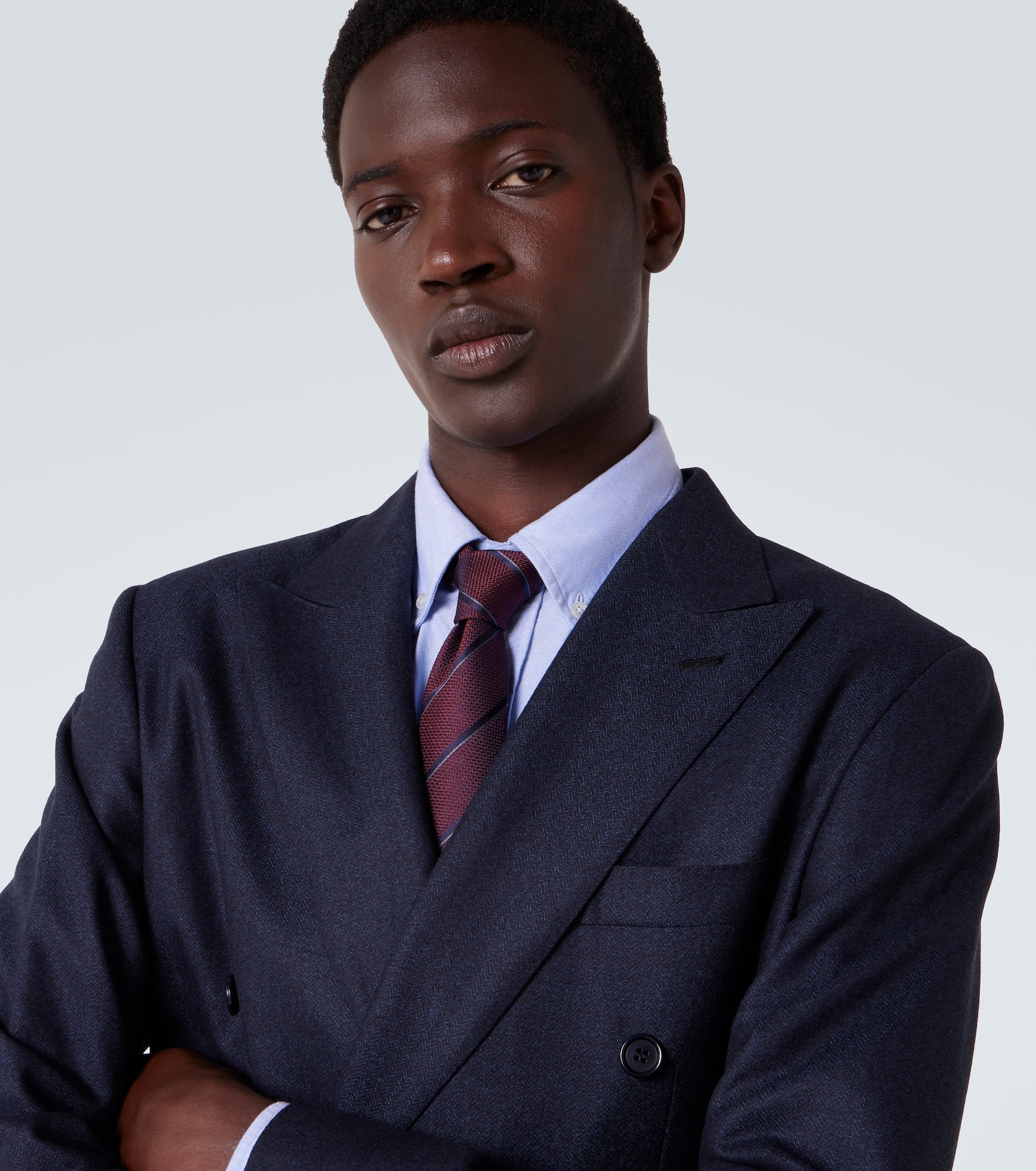 Striped silk tie - 3