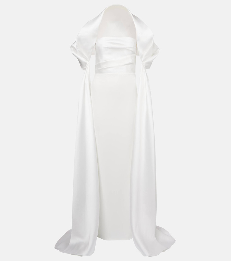Vera satin bustier gown 1