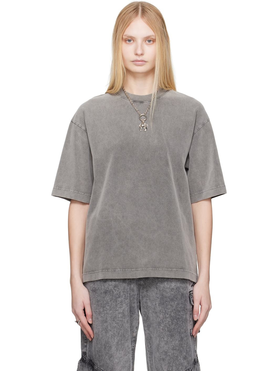 Gray Relaxed Fit T-shirt - 1