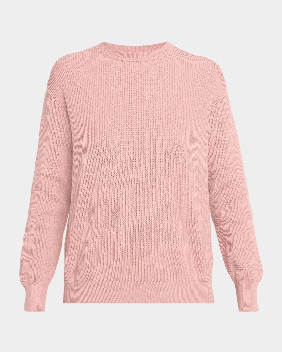 Cotton English Rib Crewneck Sweater - 1