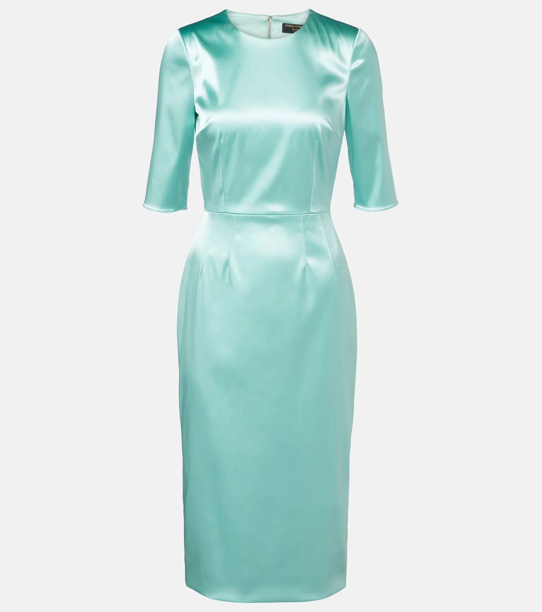Satin midi dress - 1