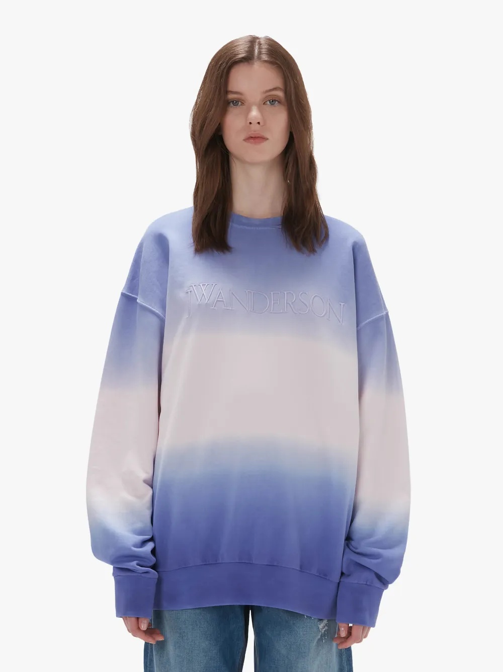 GRADIENT SWEATSHIRT WITH LOGO EMBROIDERED - 2