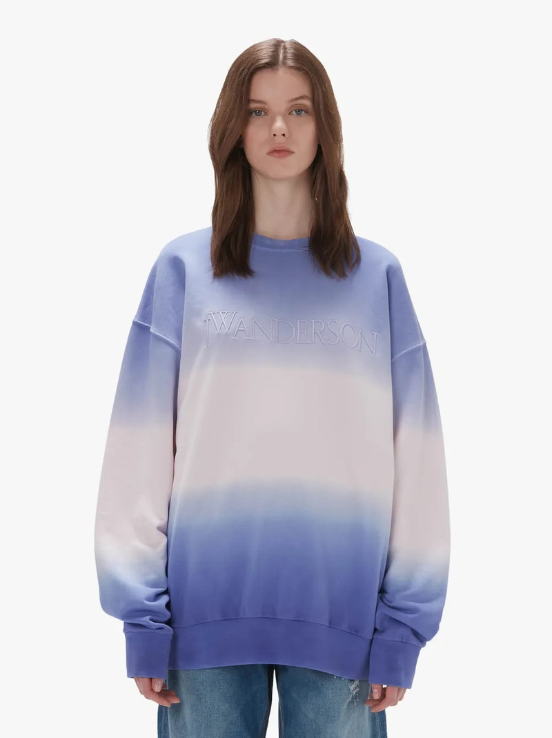 JW Anderson GRADIENT SWEATSHIRT WITH LOGO EMBROIDERED outlook