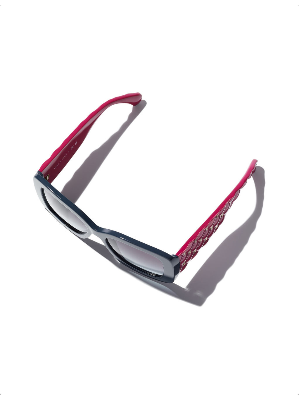 CH5483 square-frame embossed-design acetate sunglasses - 4