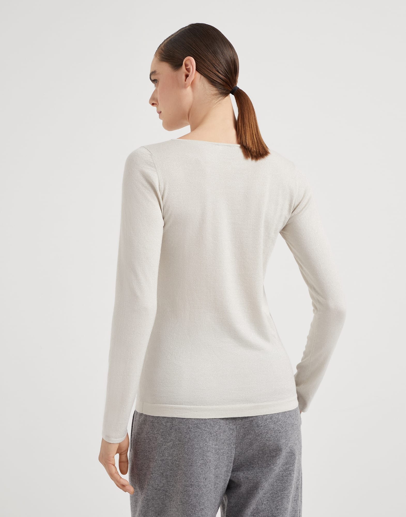 Cashmere and silk sparkling lightweight sweater - 2