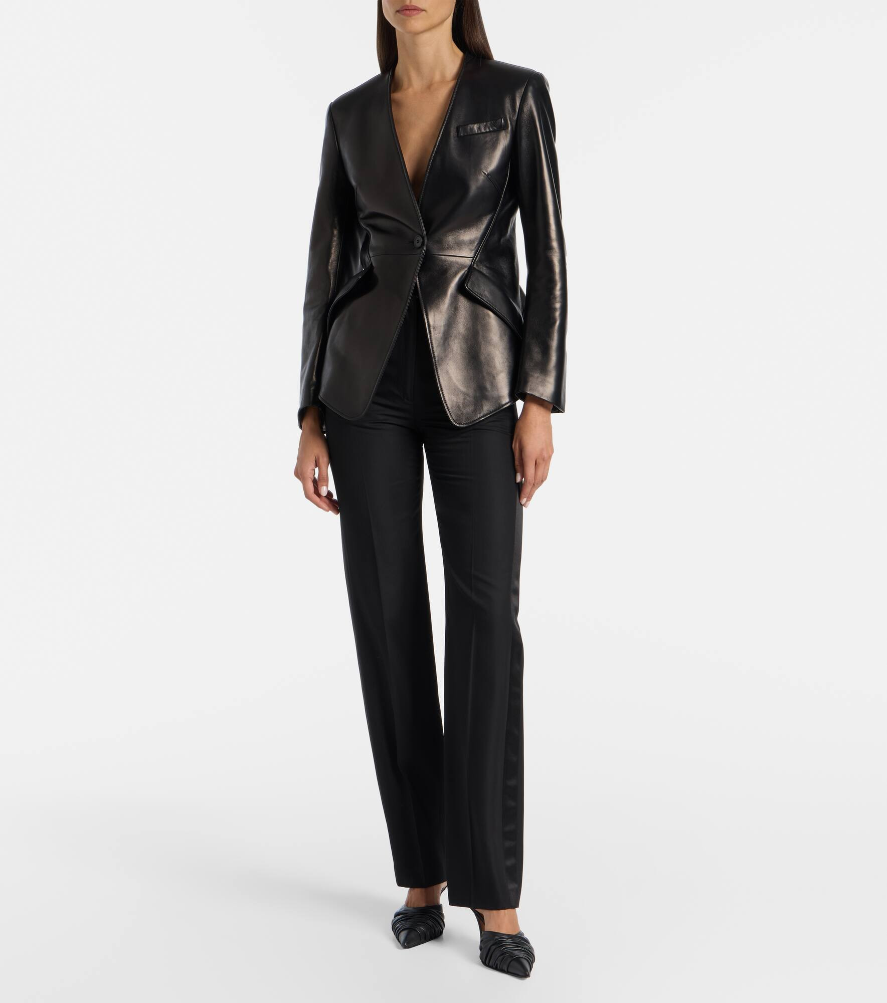 Leather blazer - 2