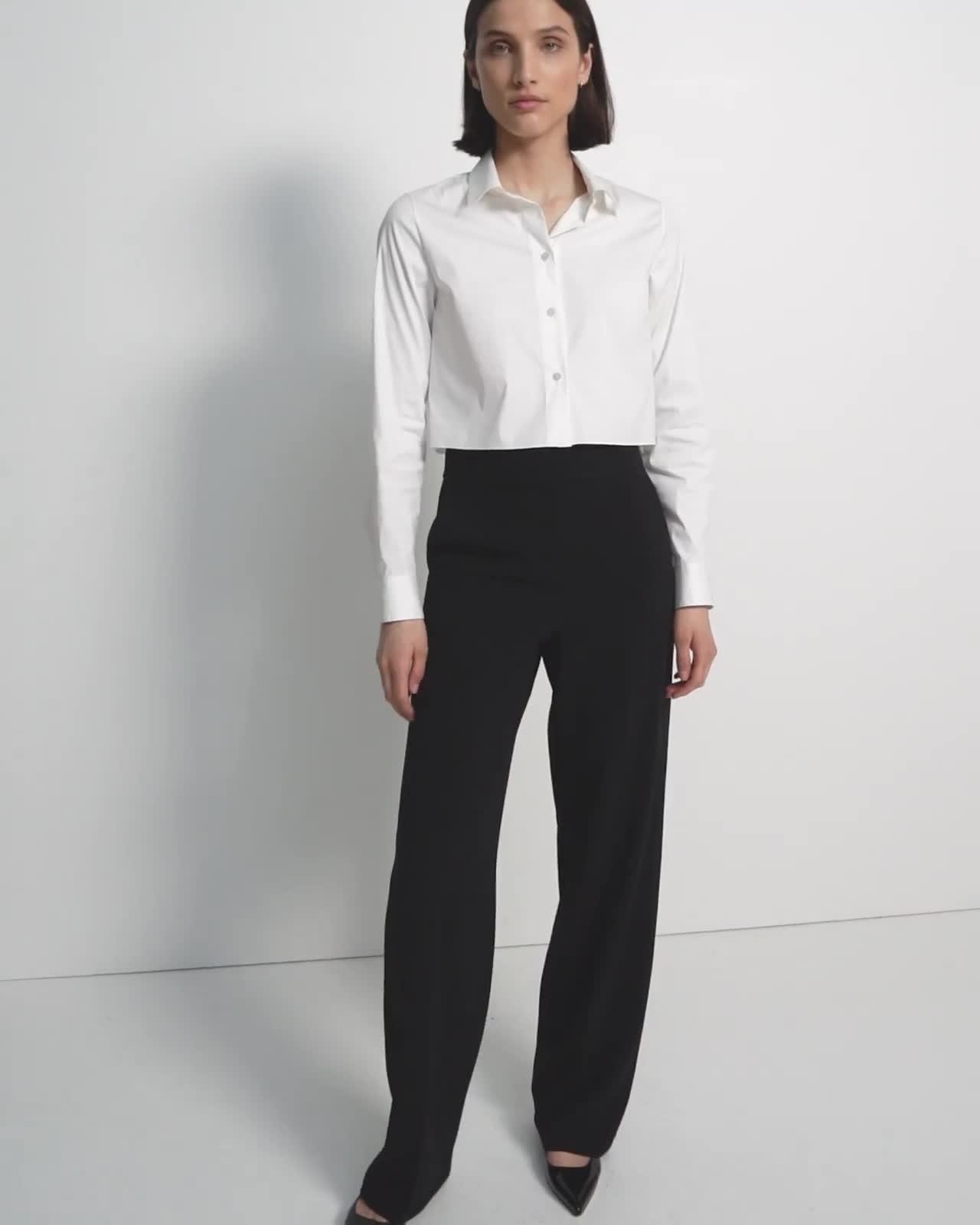 Cropped Shirt in Good Cotton - 6
