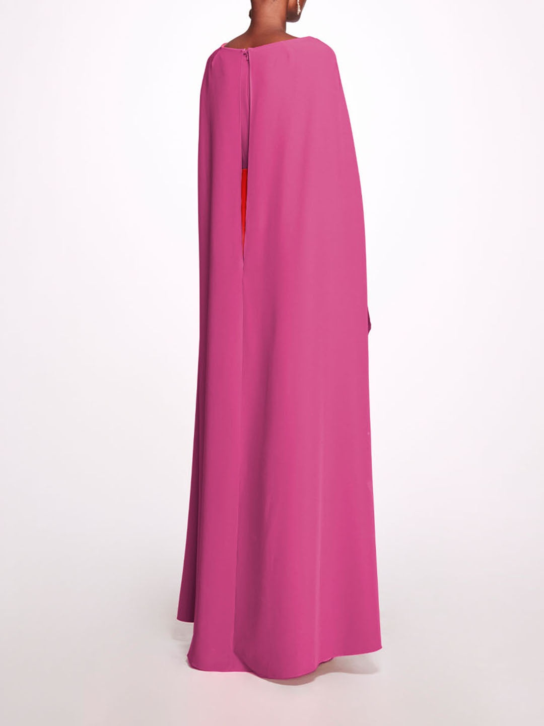 TWO-TONE SWEETHEART CAPE GOWN - 3