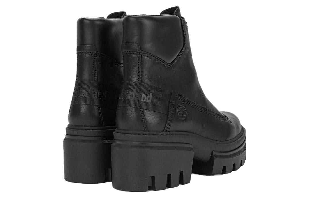 (WMNS) Timberland Everleigh Front-Zip Boot 'Black Nubuck' A5YJV - 3