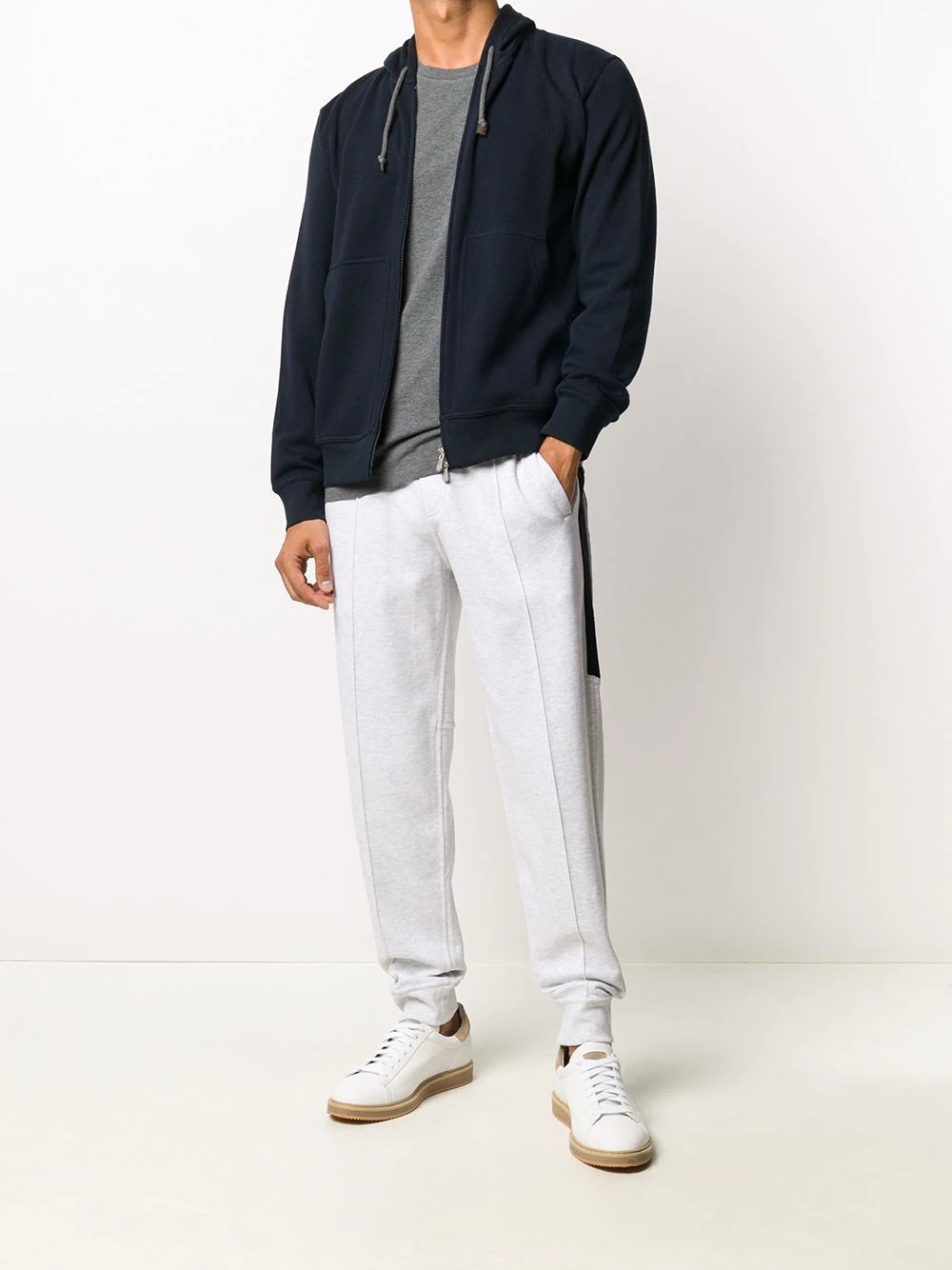 side stripe track pants - 2