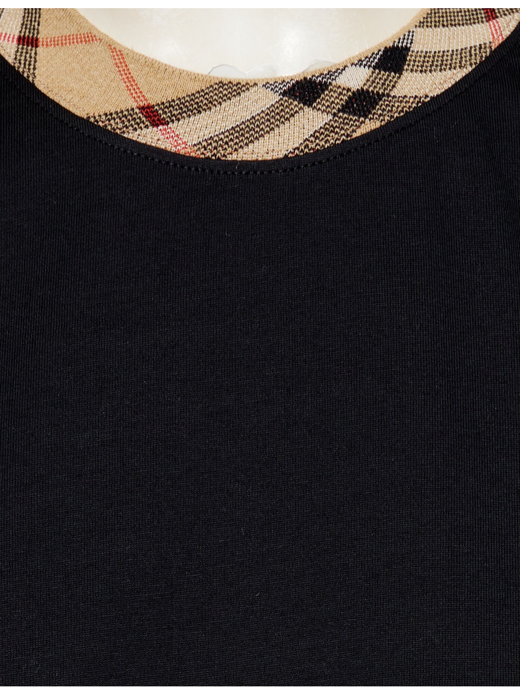 Boxy-Fit Check-Collar Cotton-Jersey T-shirt - 5