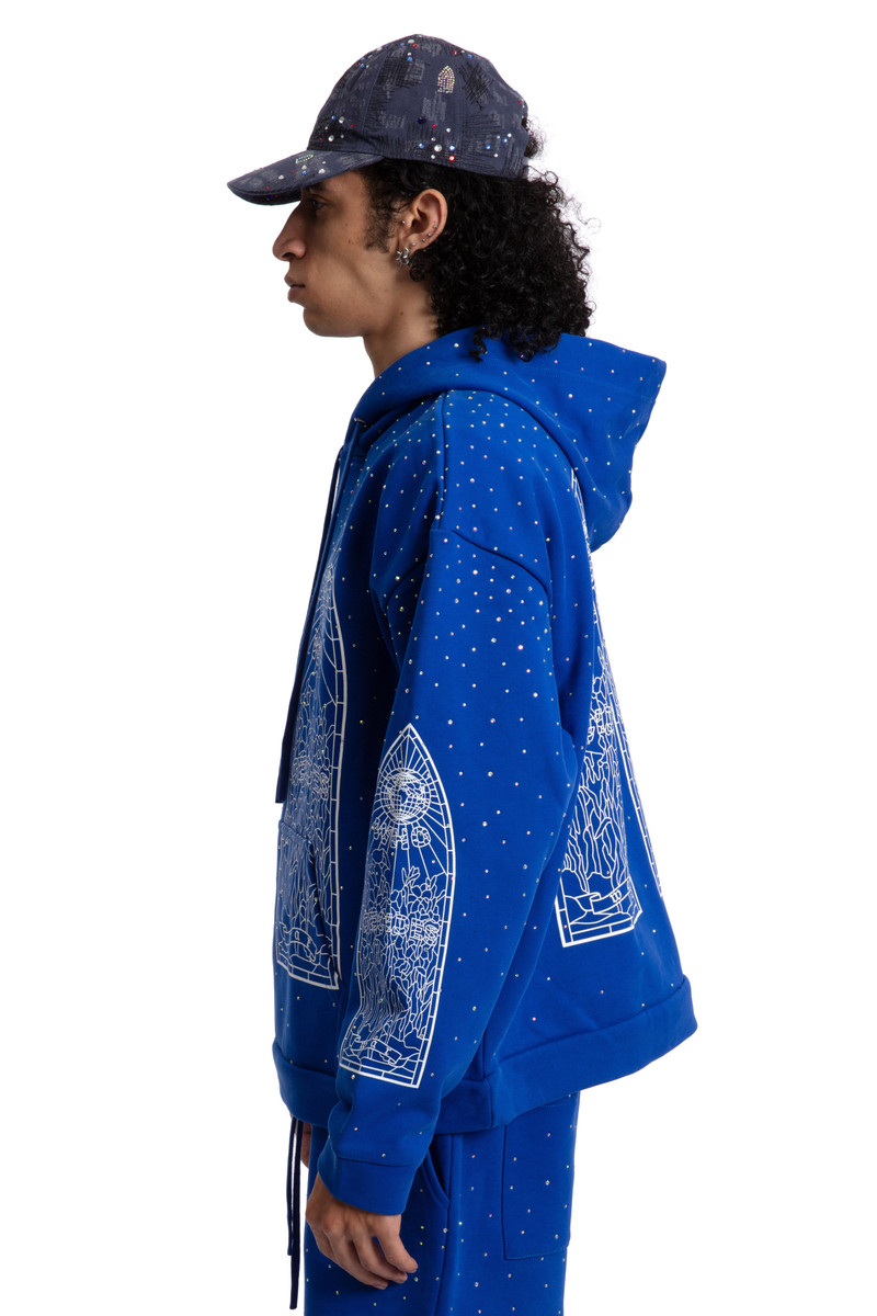 RHINESTONE HOODED PULLOVER 5