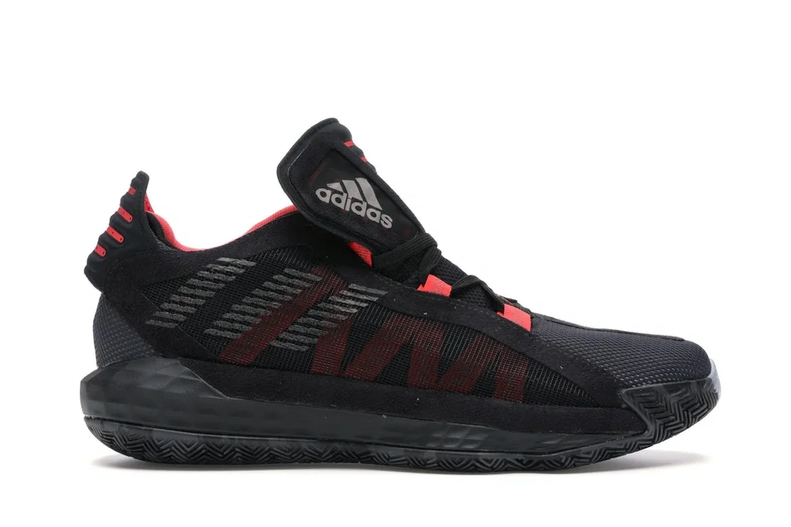 adidas Dame 6 Black Red - 1