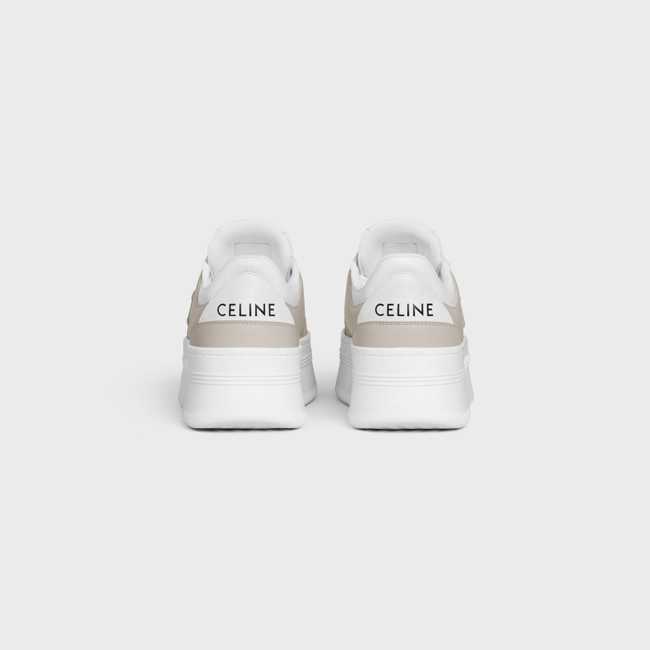CELINE - BLOCK SNEAKER WITH TRIOMPHE IN CALFSKIN - 3
