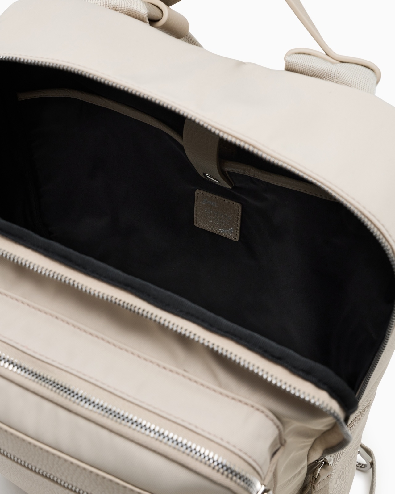 ASV NYLON AND PEBBLED-LEATHER BACKPACK - 4