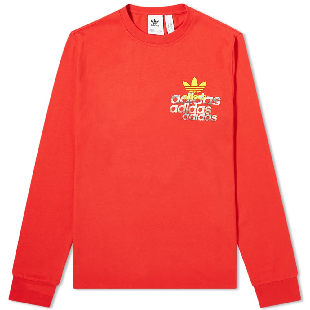 Adidas Long Sleeve Small Logo Tee - 1