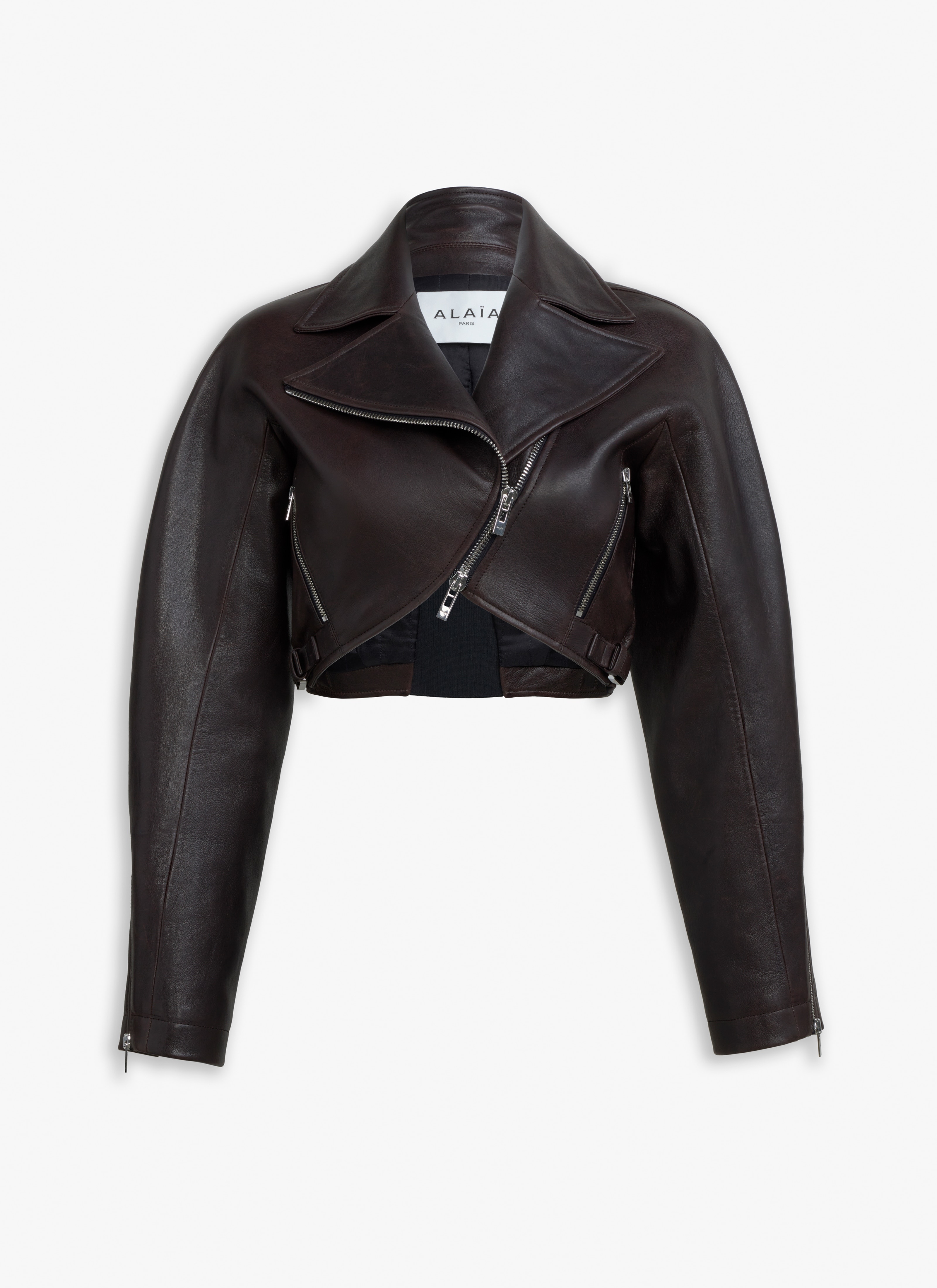 CROPPED BIKER JACKET - 1