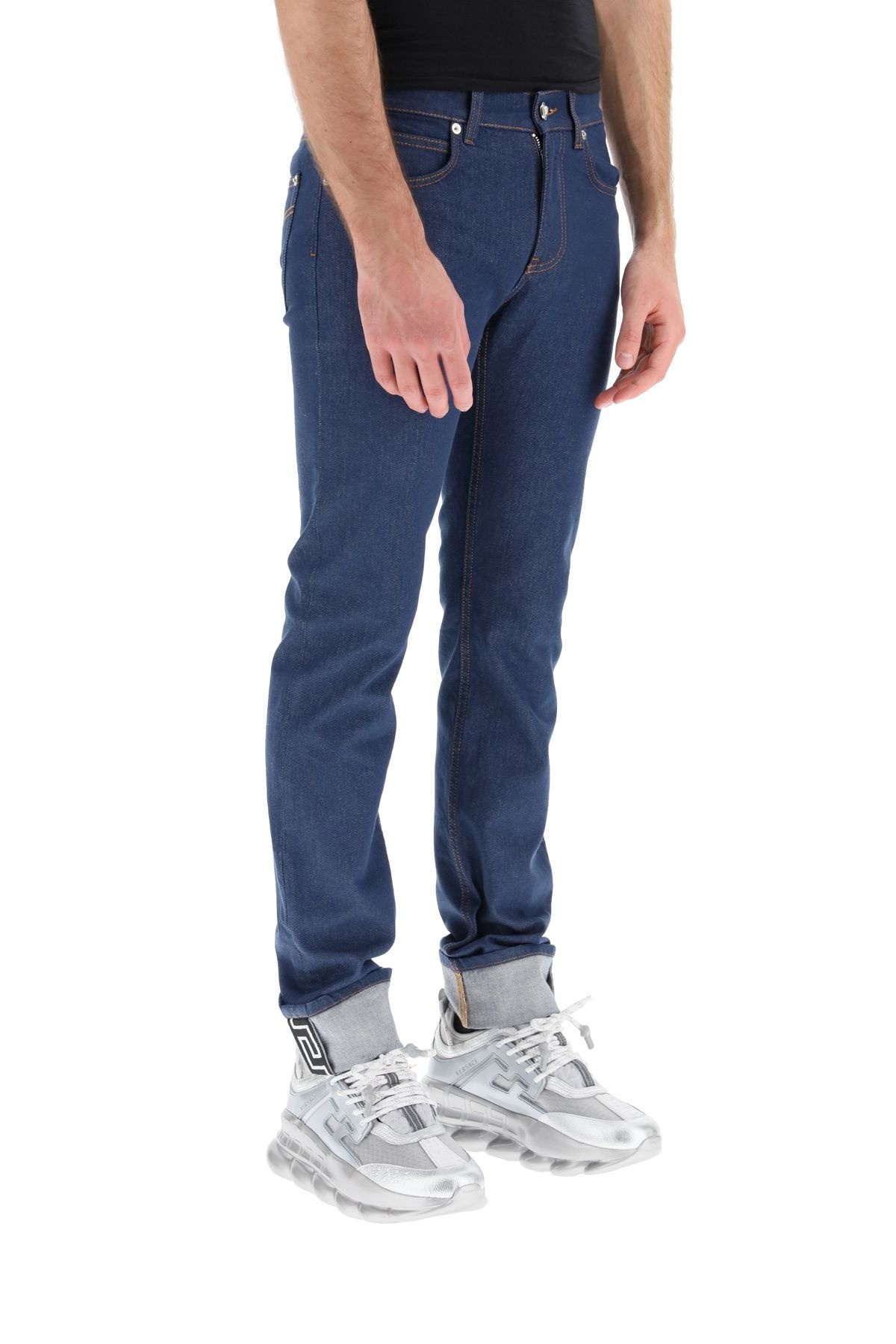 TAYLOR FIT JEANS WITH GRECA - 3