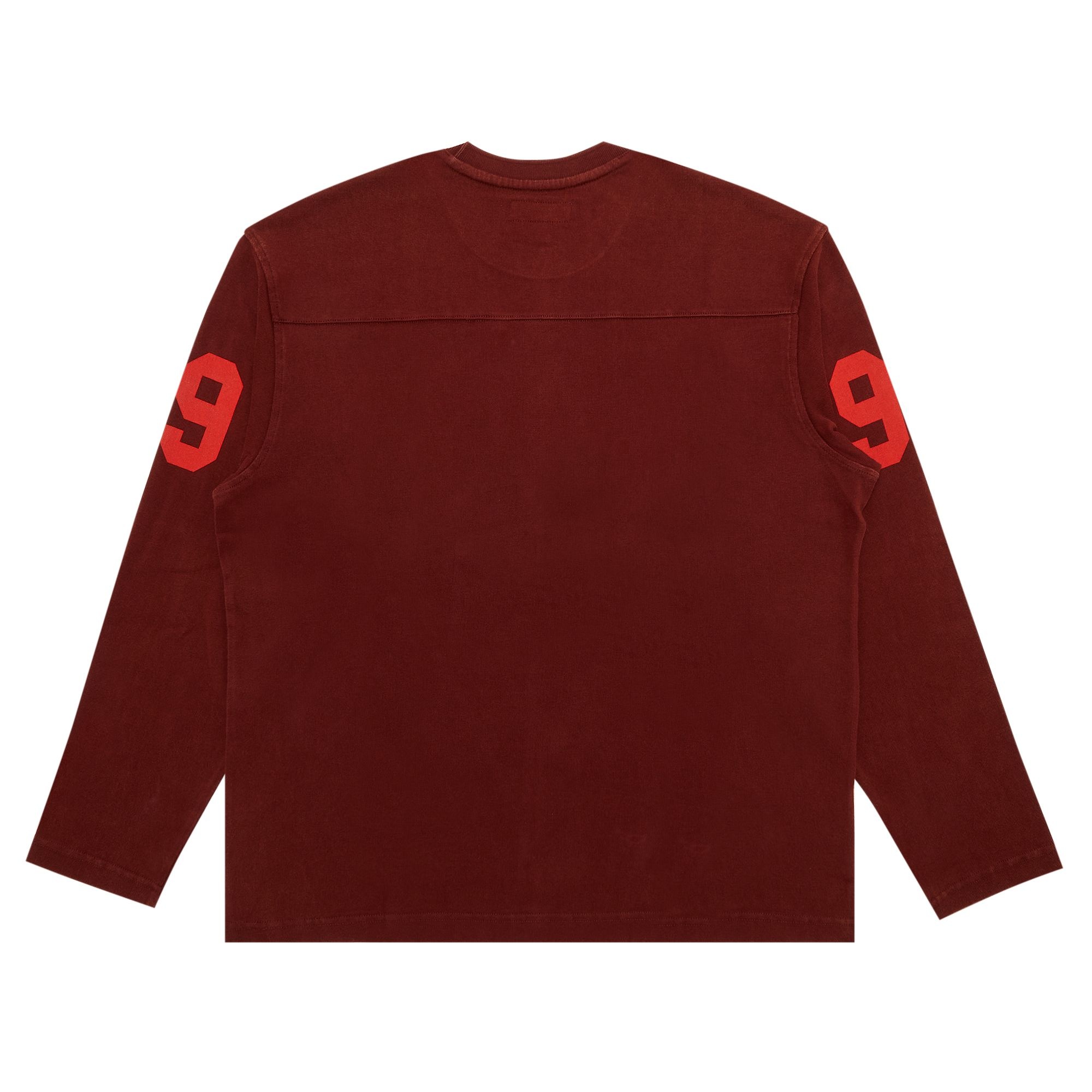 Supreme Supreme 99 Long-Sleeve Football Top 'Maroon