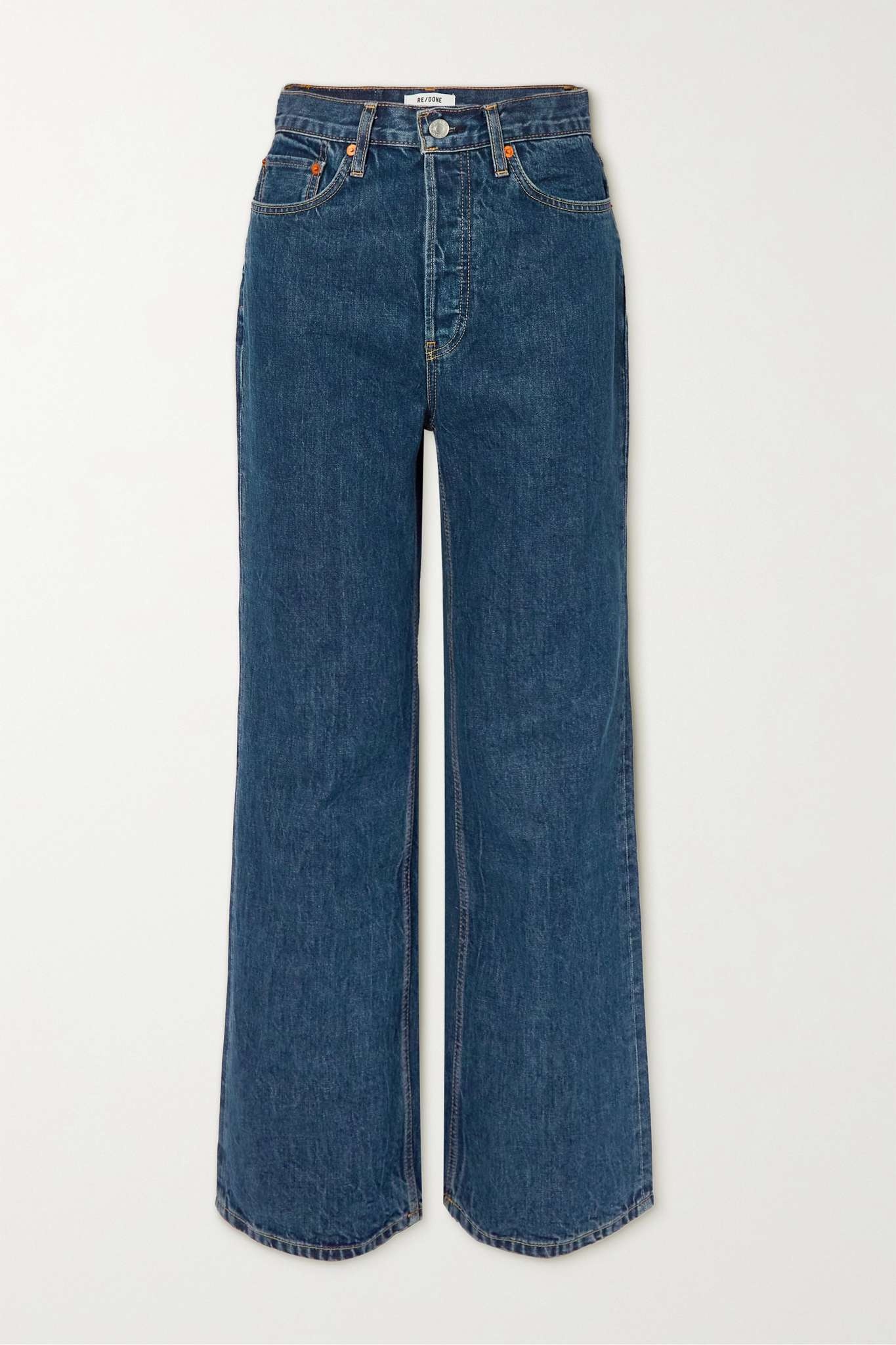 + NET SUSTAIN 70s Ultra High Rise Wide Leg frayed jeans - 1