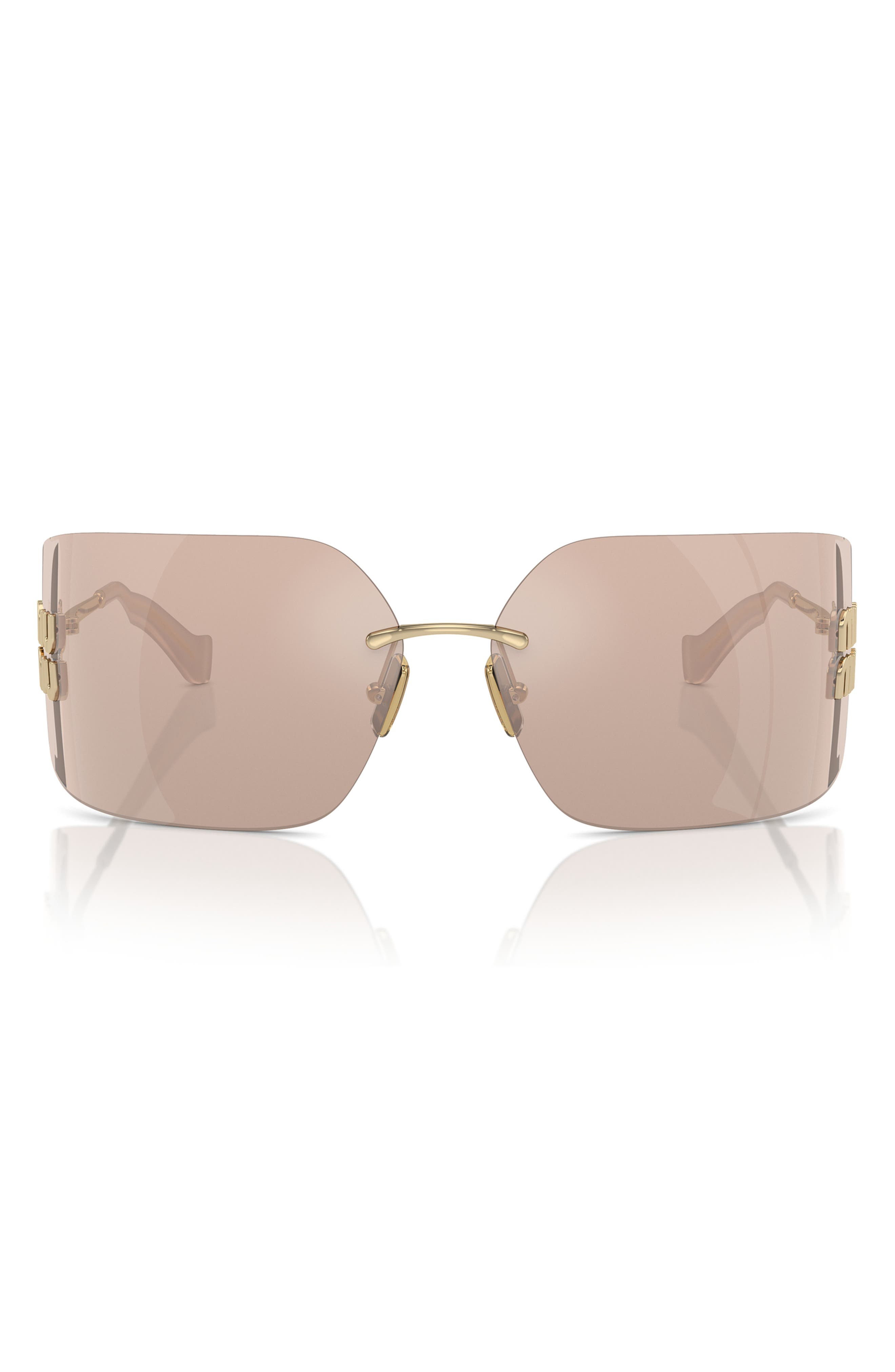 80mm Oversize Irregular Sunglasses - 3
