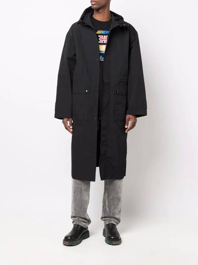 Diesel mid-length military coat outlook