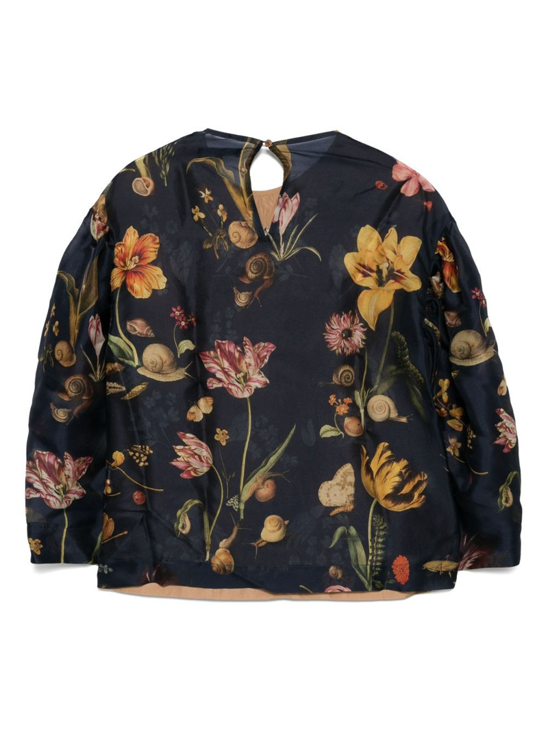 BIYAN layered details blouse outlook