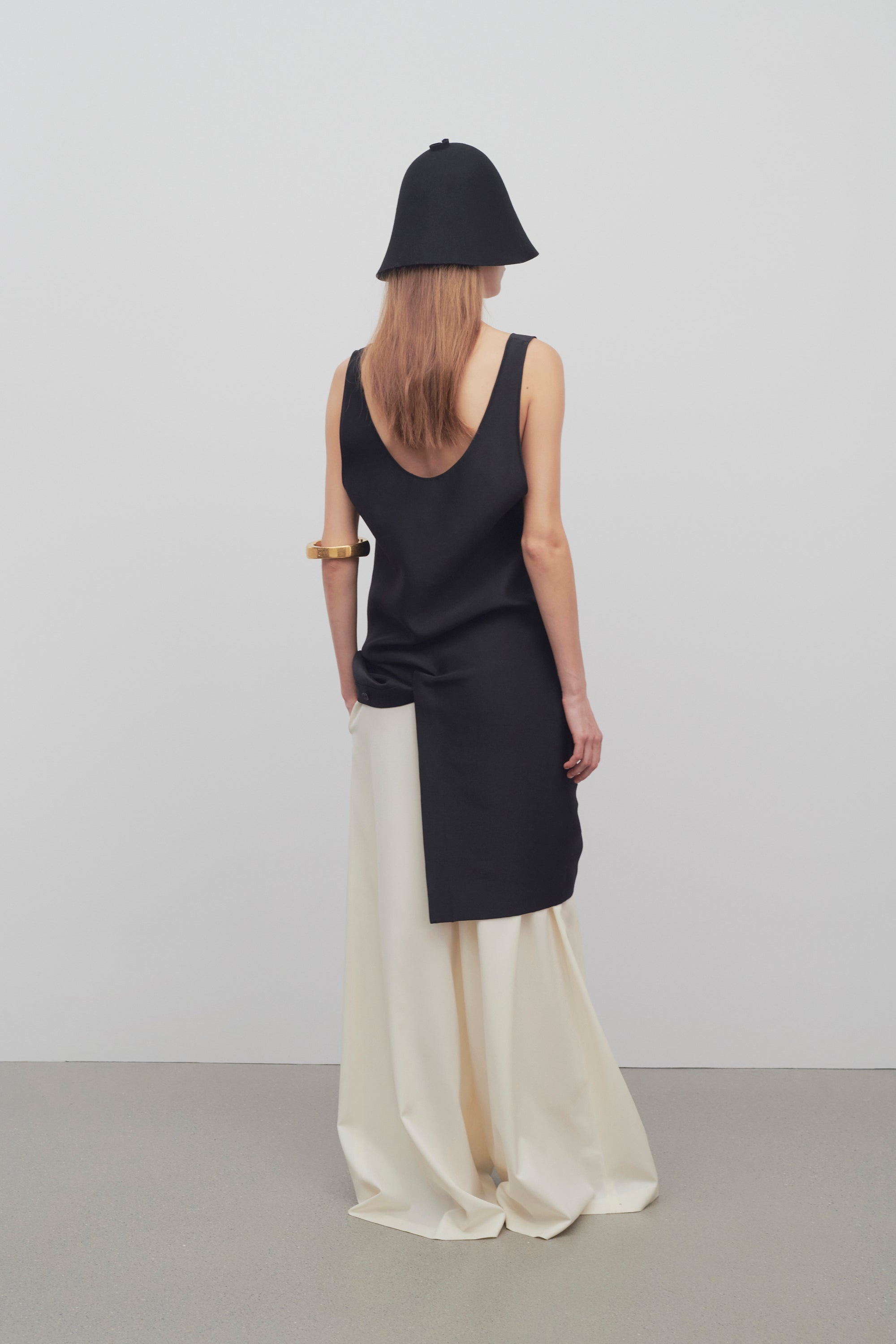 Bumi Dress in Wool and Silk - 7