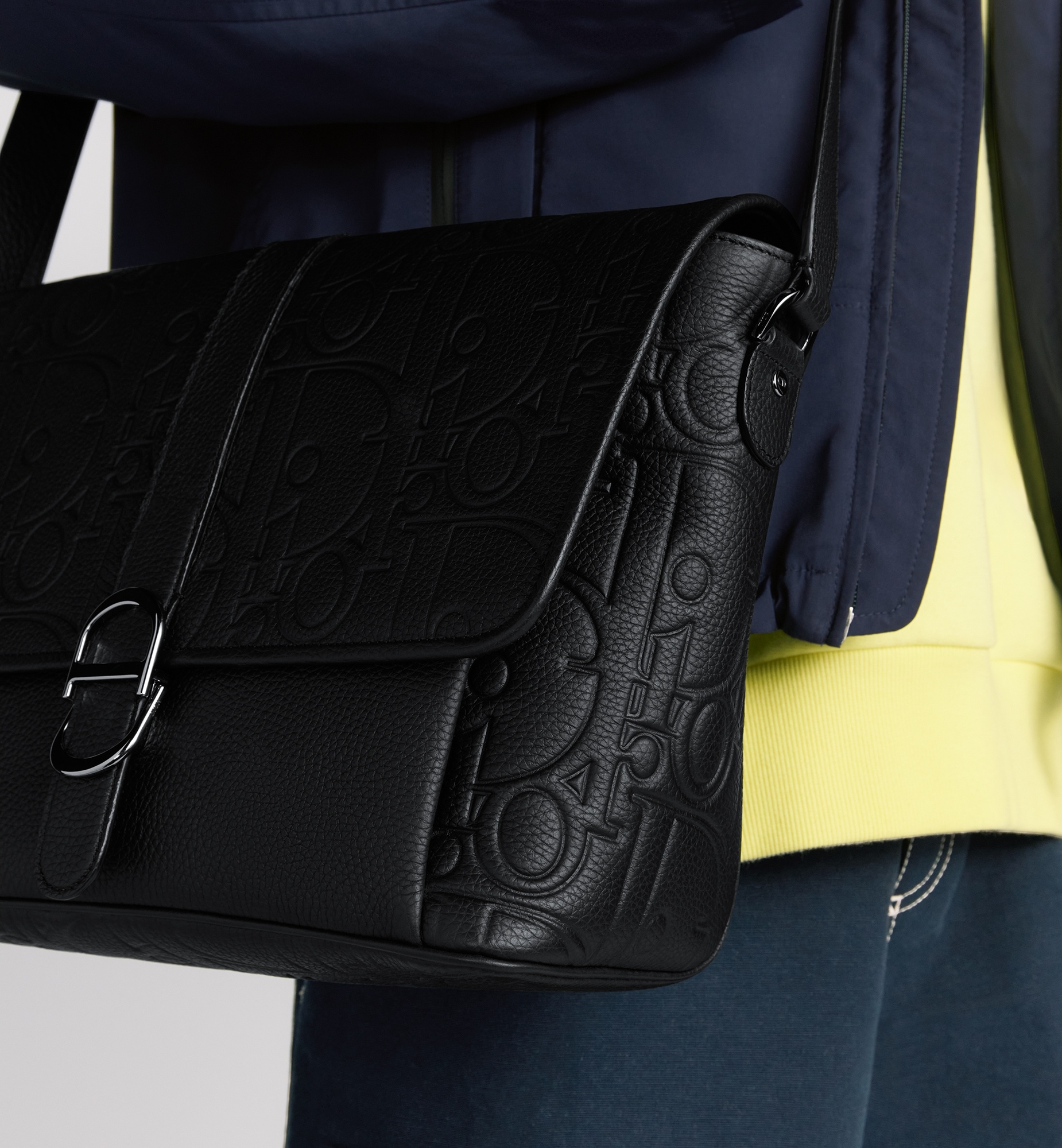 Large Dior Daily Messenger Bag with Flap - 3