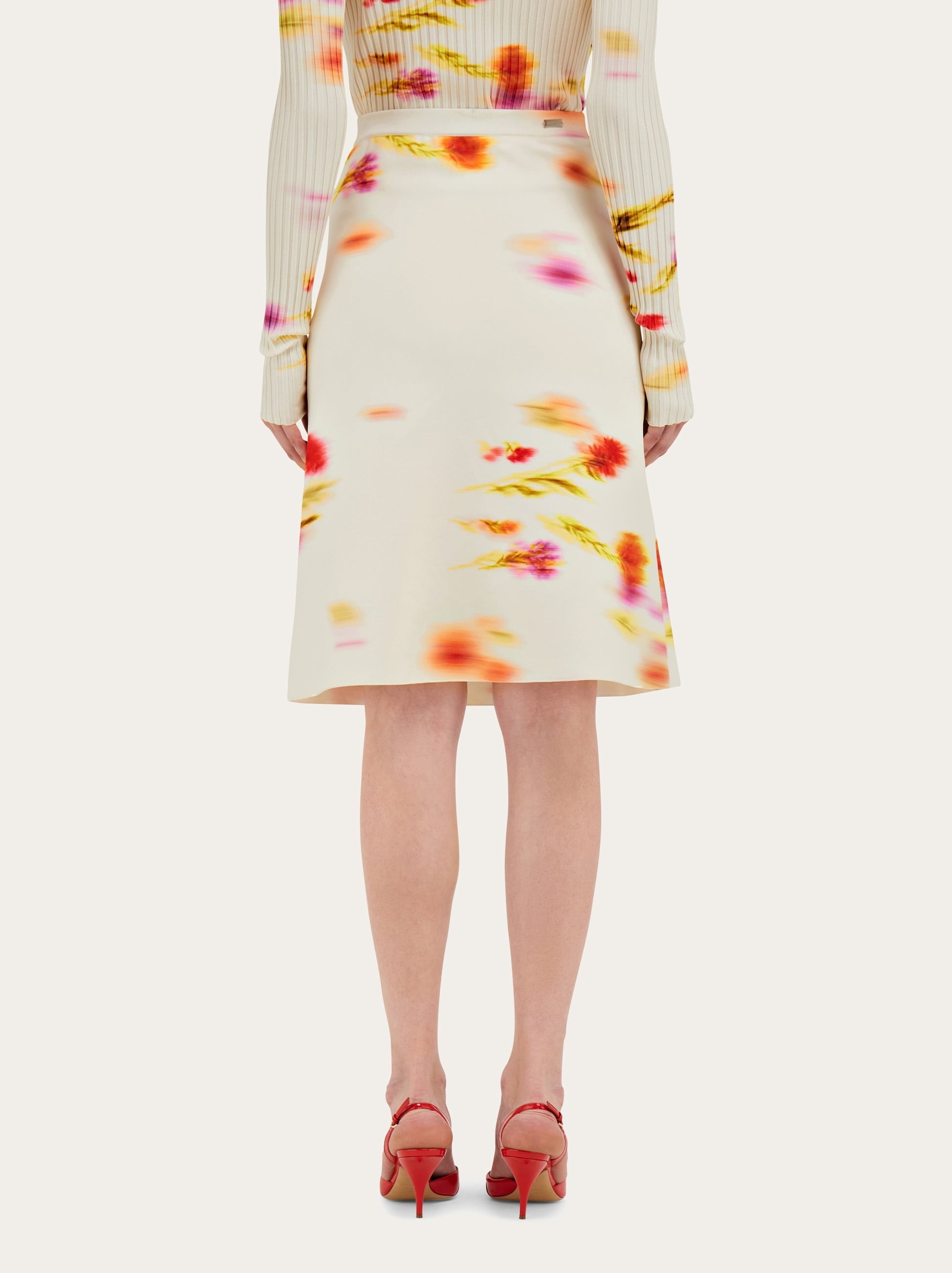 Blossom print skirt - 4
