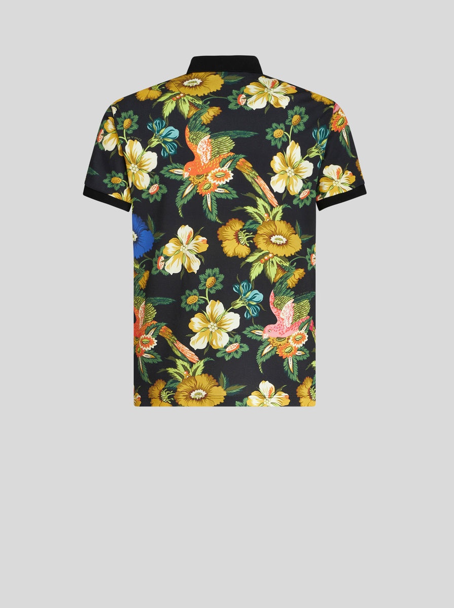 POLO SHIRT WITH FLORAL PRINT - 5