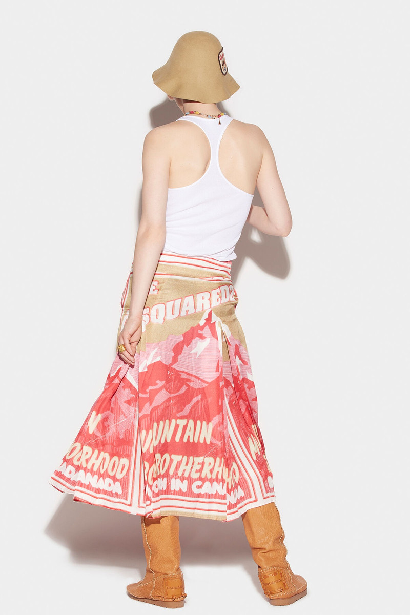 DSQUARED2 PLEATED MIDI SKIRT outlook