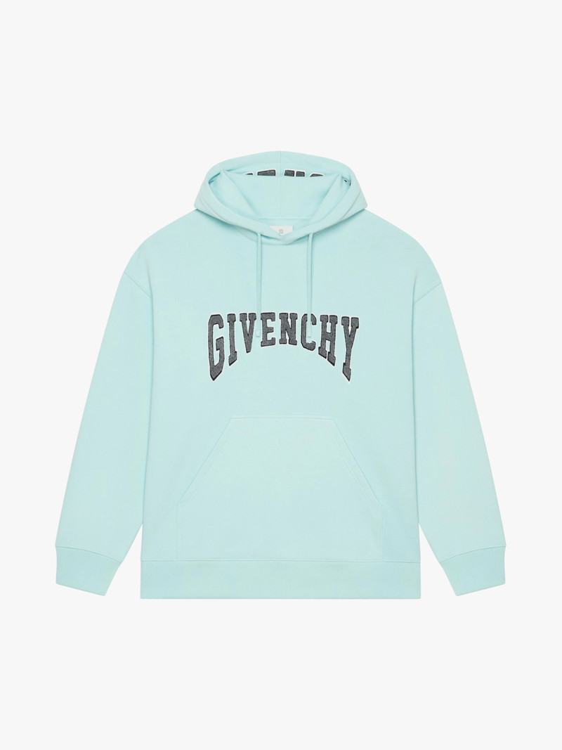 SLIM FIT HOODIE IN FELPA WITH PATCH 1