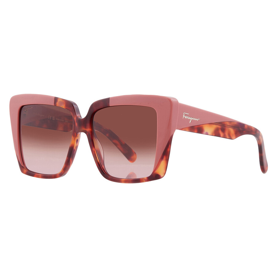 Ferragamo Brown Gradient Square Ladies Sunglasses SF1060S 641 55 - 2