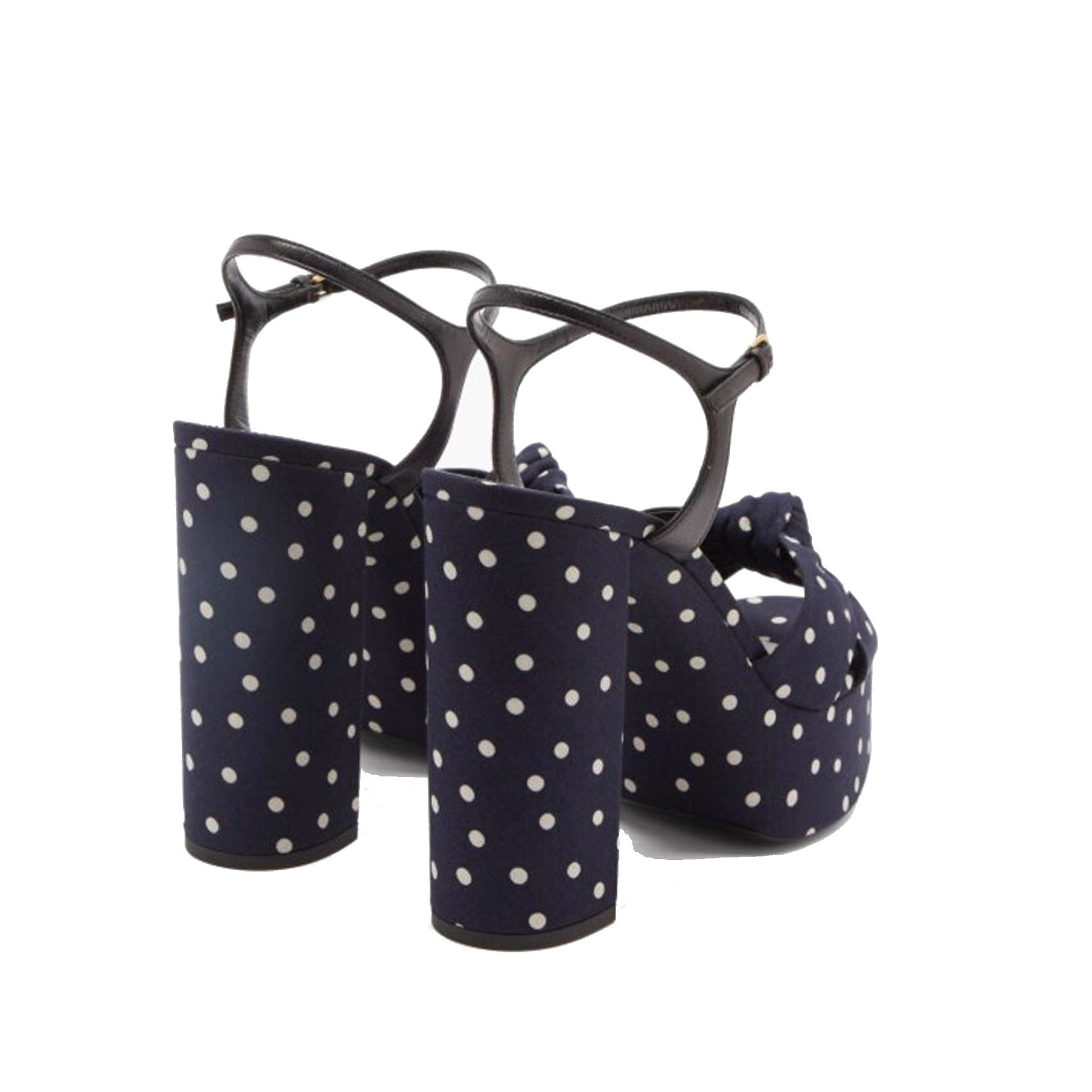 Saint Laurent Bianca Polka-Dot Sandals Women - 3