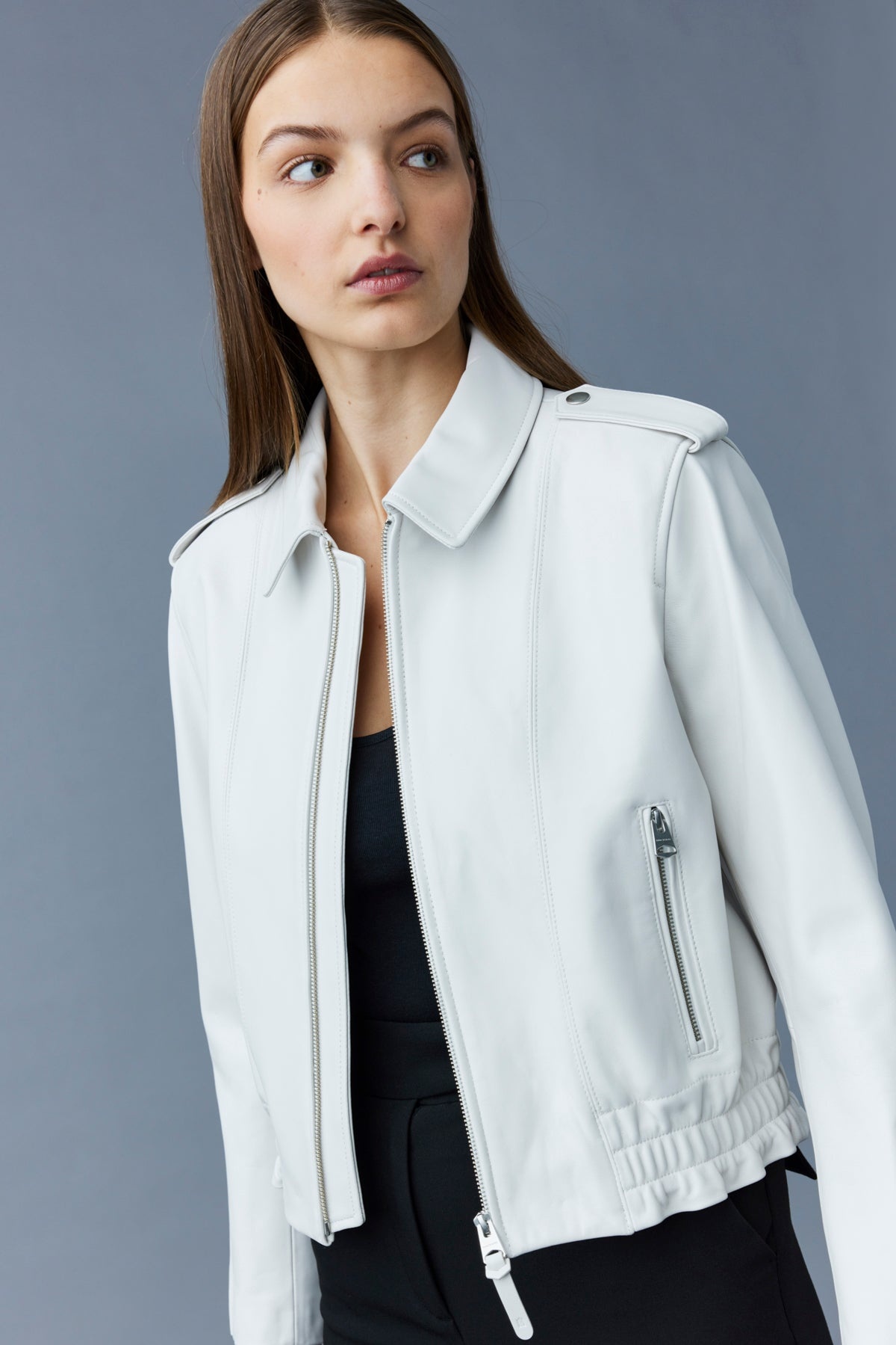 JOLENE Classic lamb leather jacket - 5