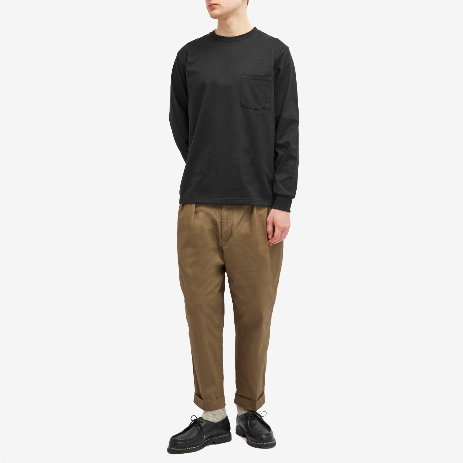 Beams Plus Long Sleeve Pocket T-Shirt - 4