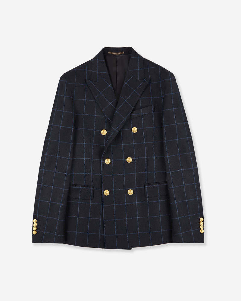 Slim fit double-breasted wool jacket 1