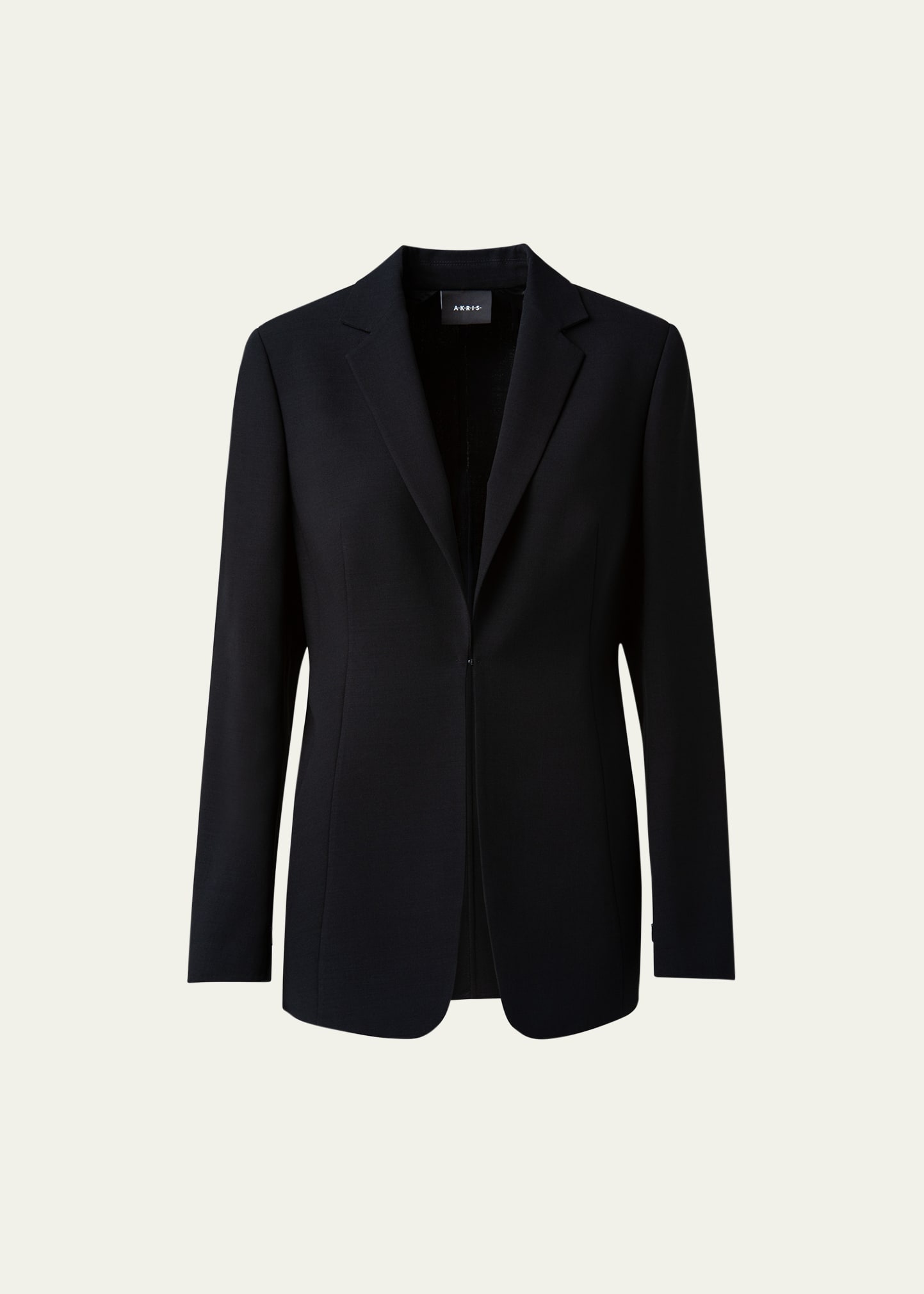 Odette Long Wool Blazer Jacket - 1