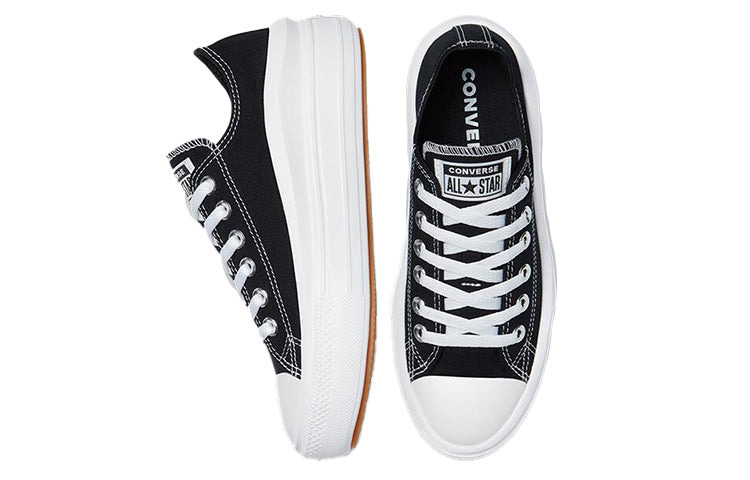 (WMNS) Converse Chuck Taylor All Star Move Low 'Black' 570256C - 5