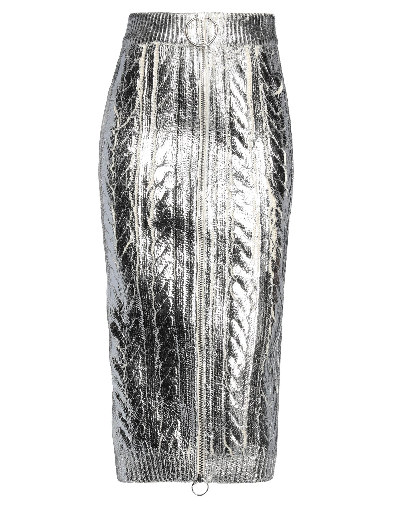 Silver Women's Midi Skirt - 1