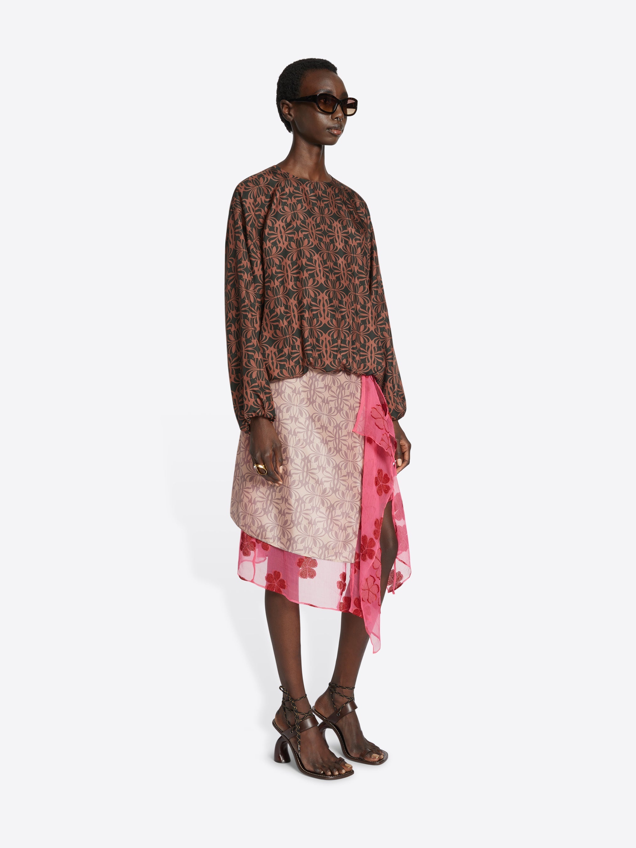 SILK WRAP SKIRT - 3