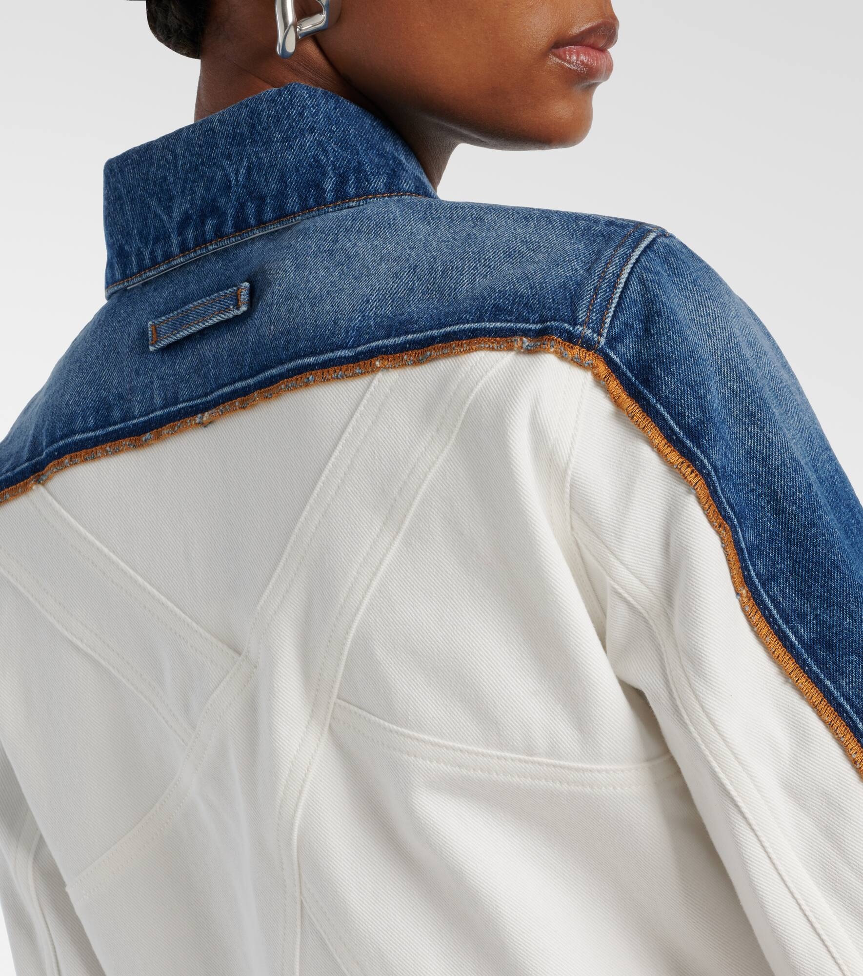 Petit Grand paneled denim jacket - 6
