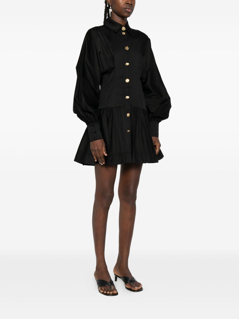 Alexa buttoned-up minidress - 3