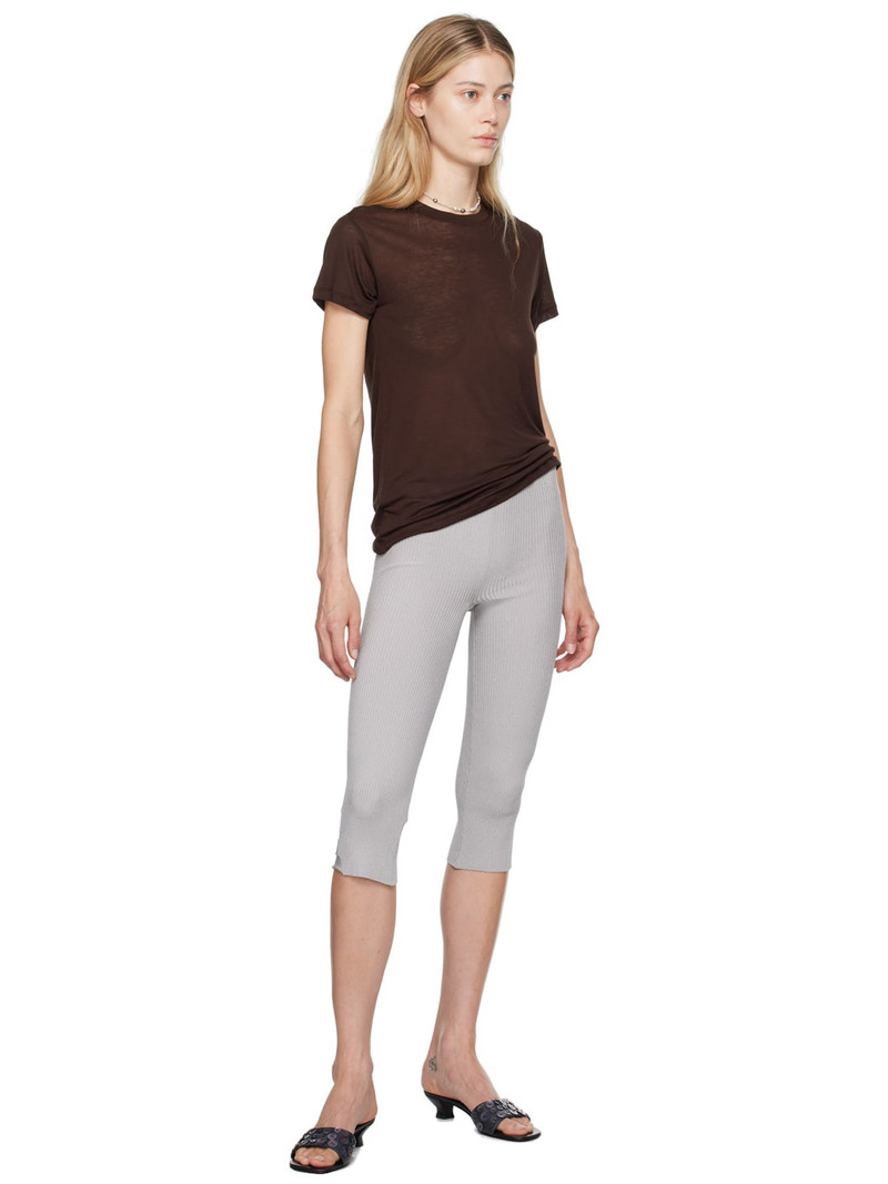 BASERANGE Brown Bamboo Lyocell T-Shirt outlook
