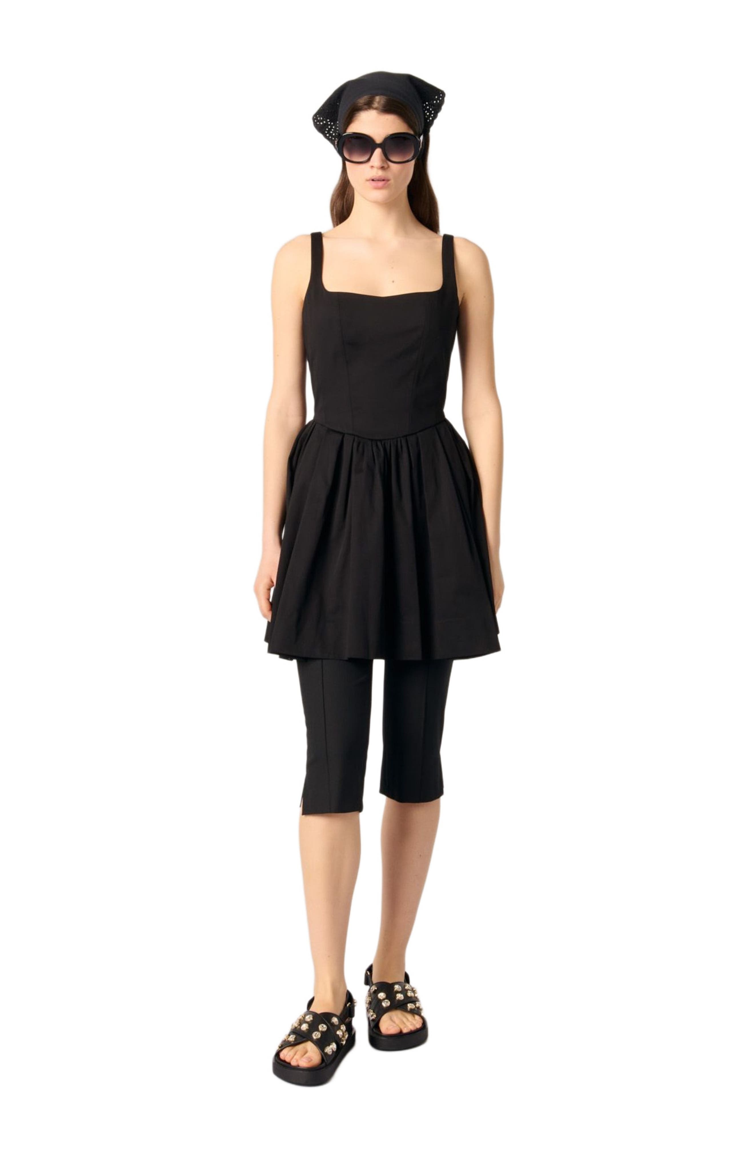 maje Short cotton dress in Black at Nordstrom - 3