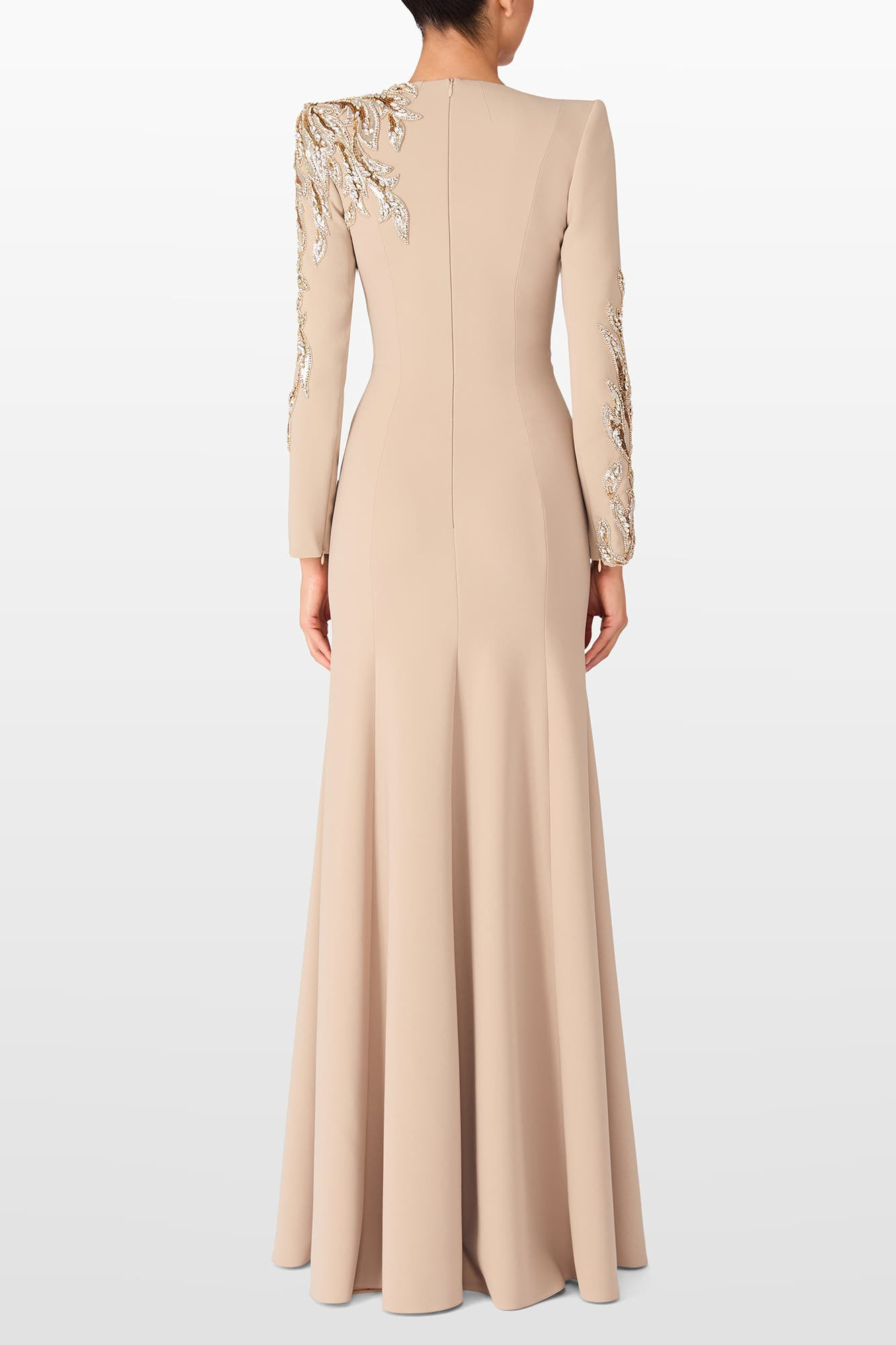 Jenny Packham Honor Sequin-Embellished Maxi Gown in Cashmere at Nordstrom - 3