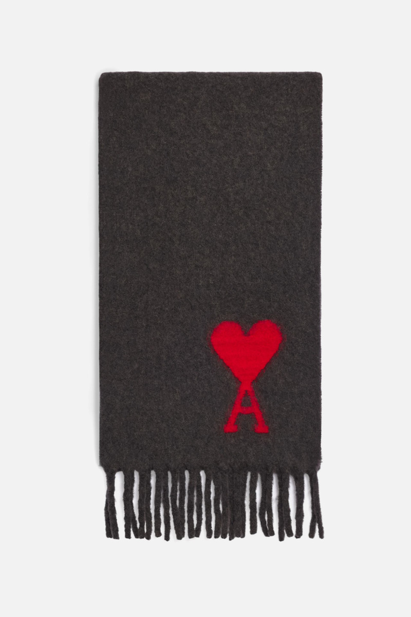AMI Paris Oversized Ami De Coeur Scarf outlook